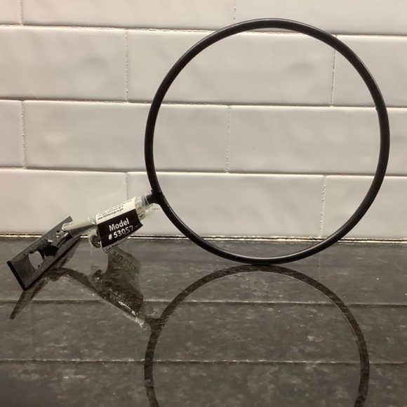 6-inch Black Steel Flower Pot Ring Bundle of 4 - Picture 3 of 8